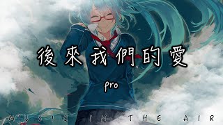 pro - 後來我們的愛『後來我們的愛從認真變得敷衍』【動態歌詞】