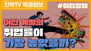 어떤 계열의 취업률👀이 가장 높을까? ㅣ 학과, 취업률, 입시