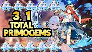 How Many F2P Primogems Can You Save in 3.1 For Nilou \u0026 Albedo?