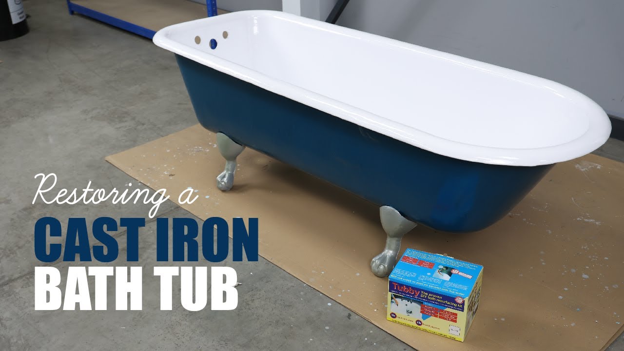 Restore A Cast Iron Bath Tub | Enamel Restorer Kit | DIY Know How - YouTube