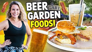 What GERMANS EAT at a BEER GARDEN!