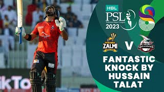Fantastic Knock By Hussain Talat | Peshawar Zalmi vs Lahore Qalandars | Match 23 | HBL PSL 8 | MI2T