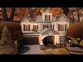 [ bloxburg ] ꒰ 46k ꒱ 🤎 cozy two story autumn family home ꒰ exterior build ꒱