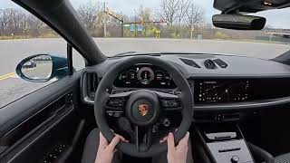 2024 Porsche Cayenne Turbo E-Hybrid Coupe - POV Test Drive (Binaural Audio)