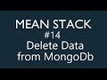 Mean Stack Tutorial - 14 - Delete data from Mongodb