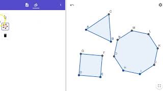 Constructing a REGULAR POLYGON: GeoGebra Beginner Exercise 1