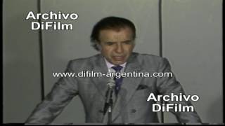 Carlos Menem sobre Cuba y Fidel Castro - DiFilm (1991)