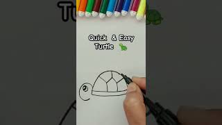 Turtle drawing | How to draw a tortoise | Drawing tutorial #trending #viral #shorts #art #turtle