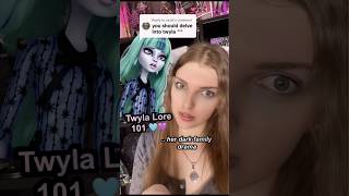 Twyla’s bad relationship with her father 😢 Twyla Lore 101 🕸️🩵 #Monsterhigh