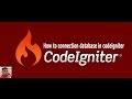 Database connection in Codeigniter | Database connection