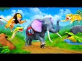 A Story Of Pregnant Elephant | Wild Animals Saves Pregnant Elephant From Tiger | Wild Animal Videos