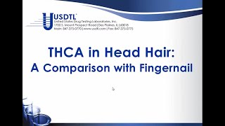 USDTL Webinar on Marijuana in Hair and Fingernails