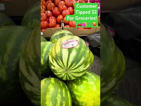 Instacart shopper tipped $2 on groceries! ️‍ #shorts #grocery delivery #walmart