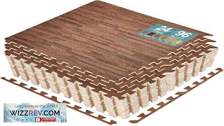 Sorbus 96 Sq. Ft. Wood Grain Floor Tiles Foam Mat EVA Interlocking Review