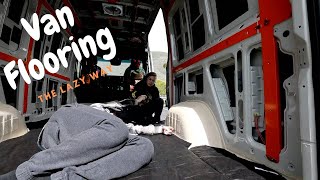 EASIEST VAN FLOORING | lazy insulation too