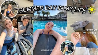 A summer day in my life | SWIMMING, NAIL SALON, TARGET RUN