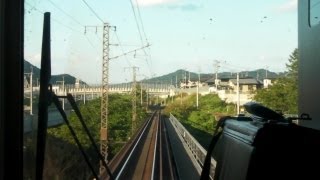 IGRいわて銀河鉄道・前面展望 一戸駅から二戸駅 (初秋の沿線) Train front view