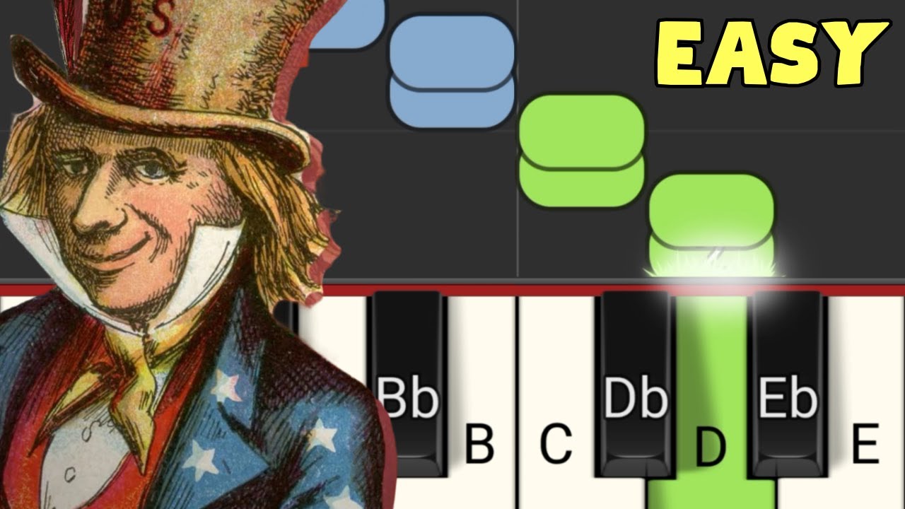 Yankee Doodle Easy Piano Tutorial Note By Note With Slow Version Youtube Yankee Doodle Easy Piano Tutorial Note By Note With Slow Version Youtube