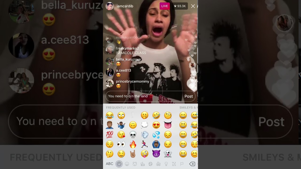 Cardi B On IG LIVE - YouTube