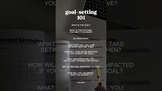 How to set 2023 goals: goal-setting 101 | #shorts