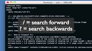 Basic editing with vi (vim) text editor for Unix