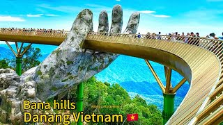 WALK AROUND BANA HILLS,DANANG 🇻🇳 (Golden bridge)#4k #travel #walkaround