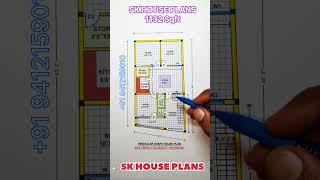 126 gaj irregular size House Plan 1132 sqft / 126 sqyds / New Home 105 sqm Design (S NO 2611)