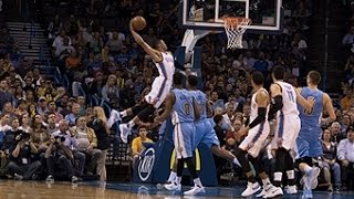 Russell Westbrook Soars for the One-Hand Jam