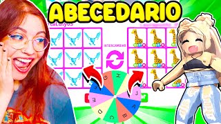 TRADEANDO *SOLO* CON EL ABECEDARIO con FANS!! *DIFÍCIL* en ADOPT ME... (ROBLOX) 🅰