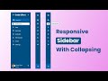 Responsive Sidebar With Collapsing | Sidemenu | Menu | Code Effect