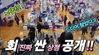 노량진 수산 어시장 충격? 진짜를 찾았다! 회 이 가격 판다고? 제 값주고 못먹을듯! 긴급 공개. korean fish market channel