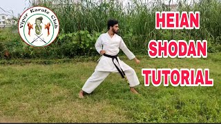 HEIAN SHODAN KATA STEP BY STEP || #karate #shotokan #wkf #shortvideo #kata #karatedo #katakata #kai