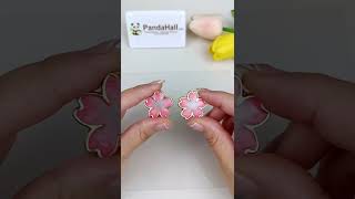 【動画レシピ】レジンで作った桜のスタッドピアス。作り方は簡単です、試してみてください。#ピアス#手作りピアス#耳飾り #スタッドピアス#お花#桜#さくら#桜の花#フラワー#手作りアクセサリー