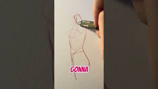 How to draw female torso from side view || Jmarron