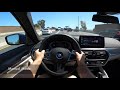 2021 bmw 530e hybrid pov test drive 3d audio asmr