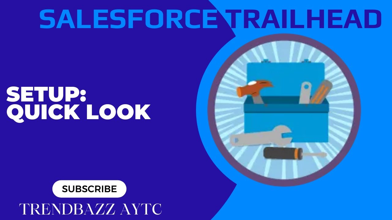 Setup: Quick Look - Salesforce Trailhead - YouTube