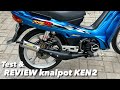 Review + test Knalpot KEN2 muffler untuk f1zr , GARING dapet TENAGA dapet !!