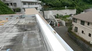 横浜みどり屋上防水20190720 6シート溶着用下地材取付