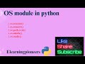 36. OS module in python