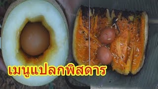 เมนูสุดแปลกพิสดาร ต้มไข่ในแตง โคตรเจ๋ง