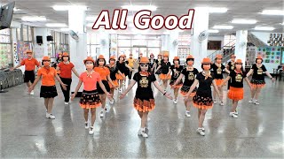 All Good│Line Dance by Kate Sala│Demo \u0026 Walk Through║都好│排舞│含導跳│4K