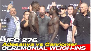 UFC 276 CEREMONIAL WEIGH-INS: ADESANYA vs CANNONIER