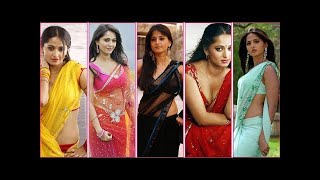 Actress Anushka Shetty hot editz  saree photoshoot Compilation HD