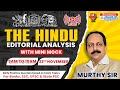 🔴The Hindu Editorial Analysis | 22nd Nov 2024 | English vocab, Grammar, Reading Skills | Murthy Sir