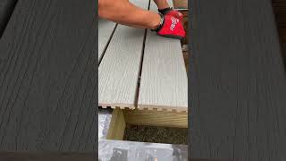 Installing trex decking