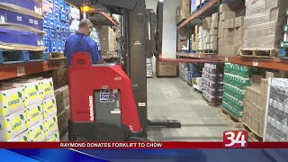 Raymond Corporation donates Reach lift truck to CHOW