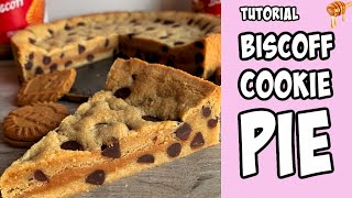 Biscoff Cookie Pie! Recipe tutorial #Shorts