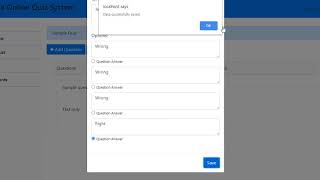 Simple Online Quiz System Project using PHP with Source Code