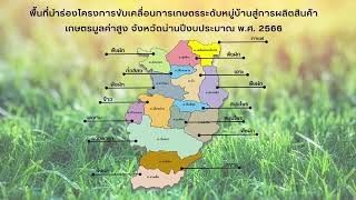 โครงการขับเคลื่อนการเกษตรระดับหมู่บ้านสู่การผลิตสินค้าเกษตรมูลค่าสูง จังหวัดน่านปีงบประมาณ  2566