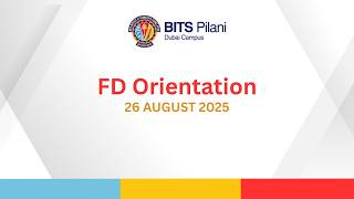 First Degree Orientation 2025